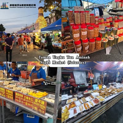 Taman Ungku Tun Aminah Night Market (Saturday)